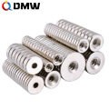 Factory hot sale super strong neodymium disc magnets n52 with hole